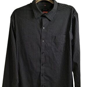(M130) Van Heusen Men's Traveler Cotton Blend Long Sleeve Button down Shirt Size